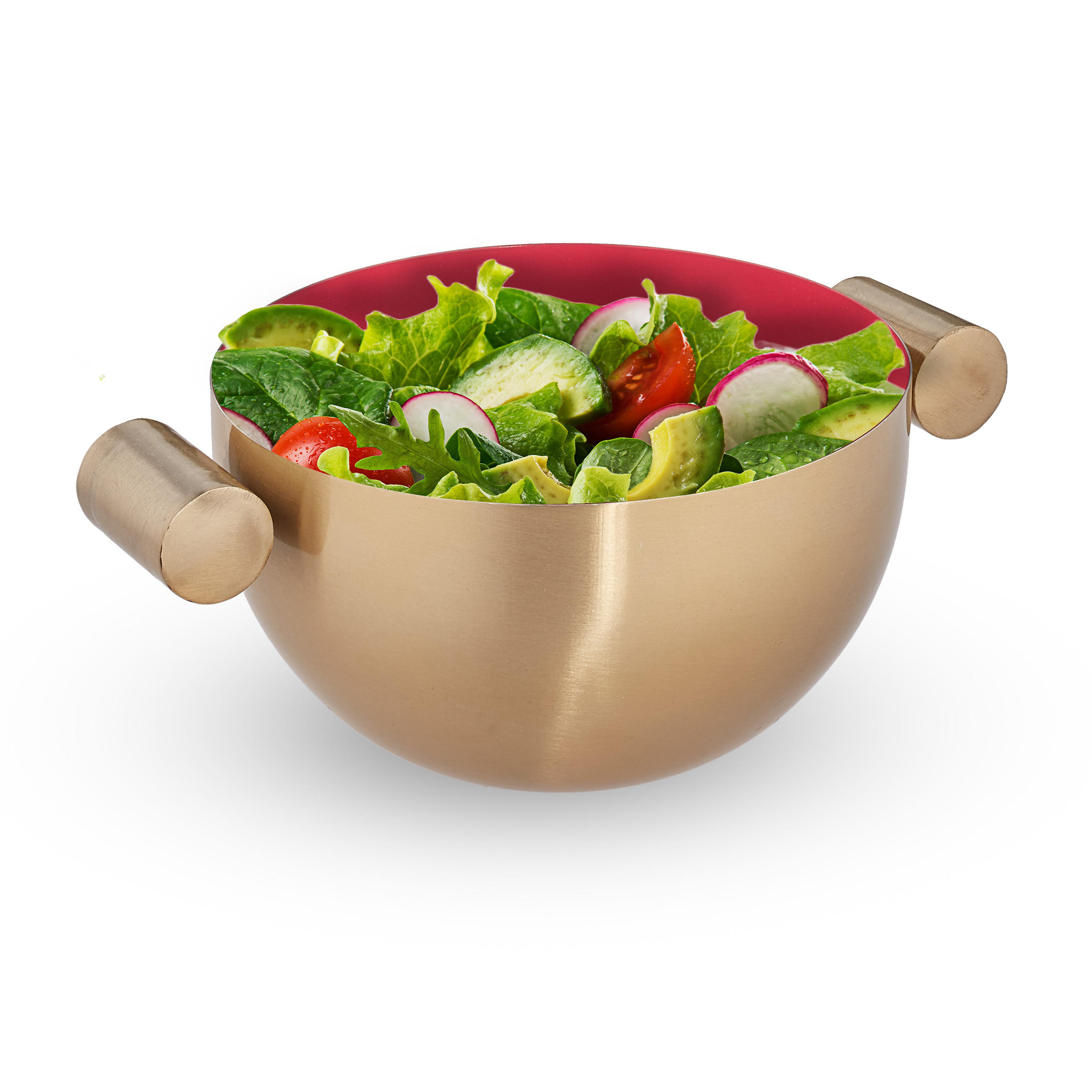 SERVIERSCHÜSSEL - Multicolor, Metall (15/20.5/8.5cm) - Relaxdays