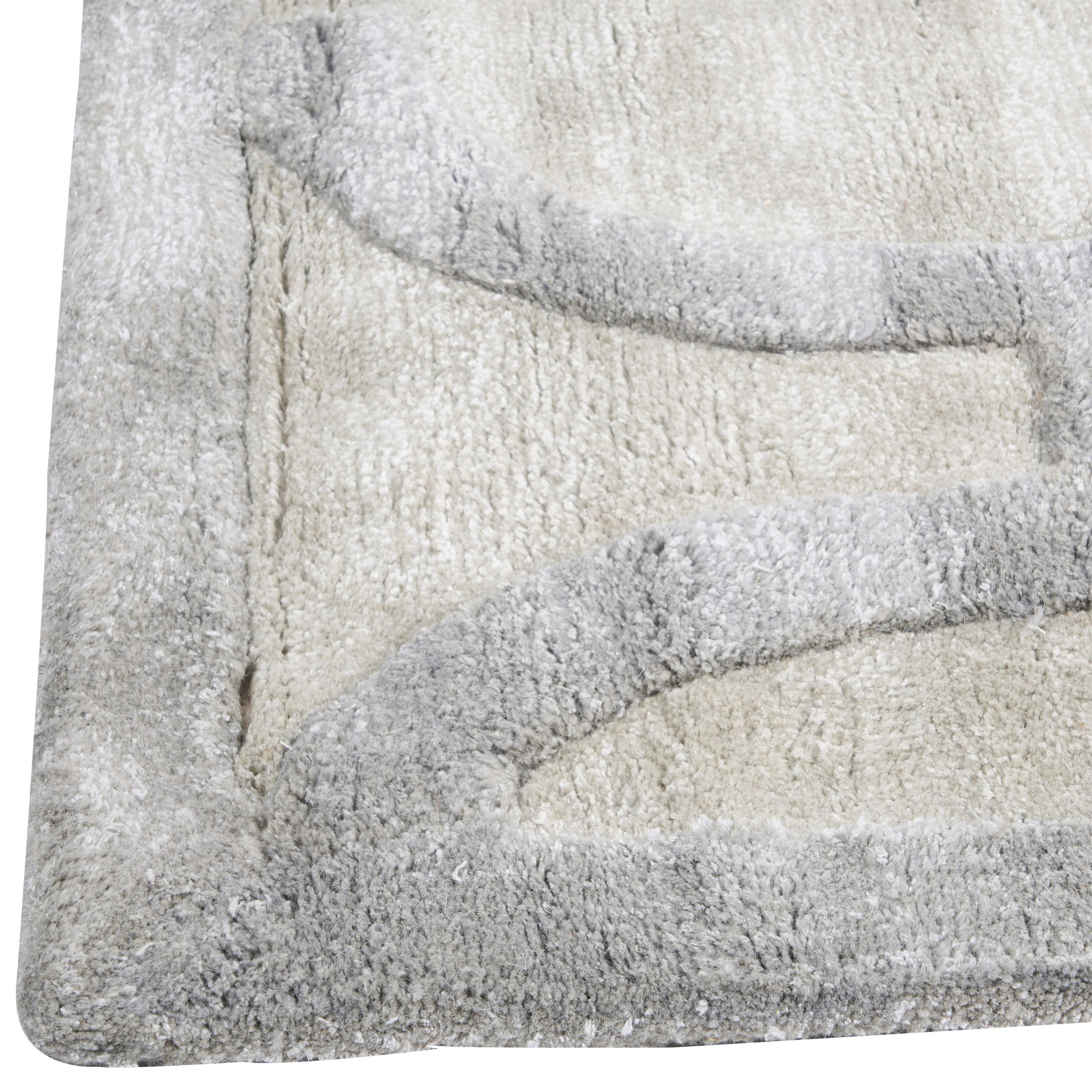 KURZFLOR-TEPPICH Beige 160/230 cm Gwani - Beige/Grau, Textil (160/230cm) - Beliani