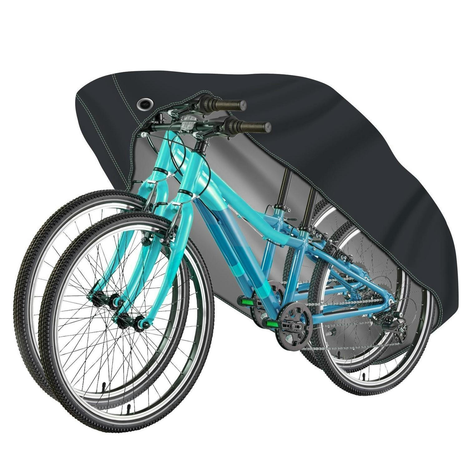 FAHRRADABDECKUNG Wasserdicht 210 x 110 x 100 cm Oxford-Gewebe mit Schlossösen - Schwarz, Textil (110/100/210cm)