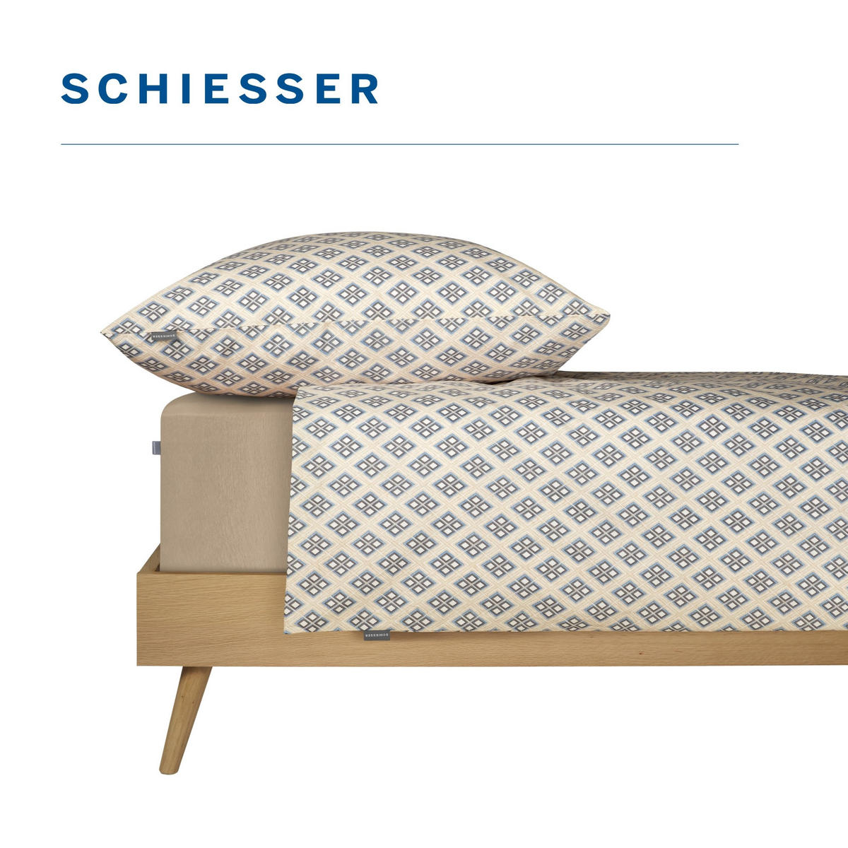 BETTWÄSCHESET Yosa - Renforcé - 2-teilig - 135 x 200 cm - Sand - Sandfarben, Textil (135/200cm) - SCHIESSER