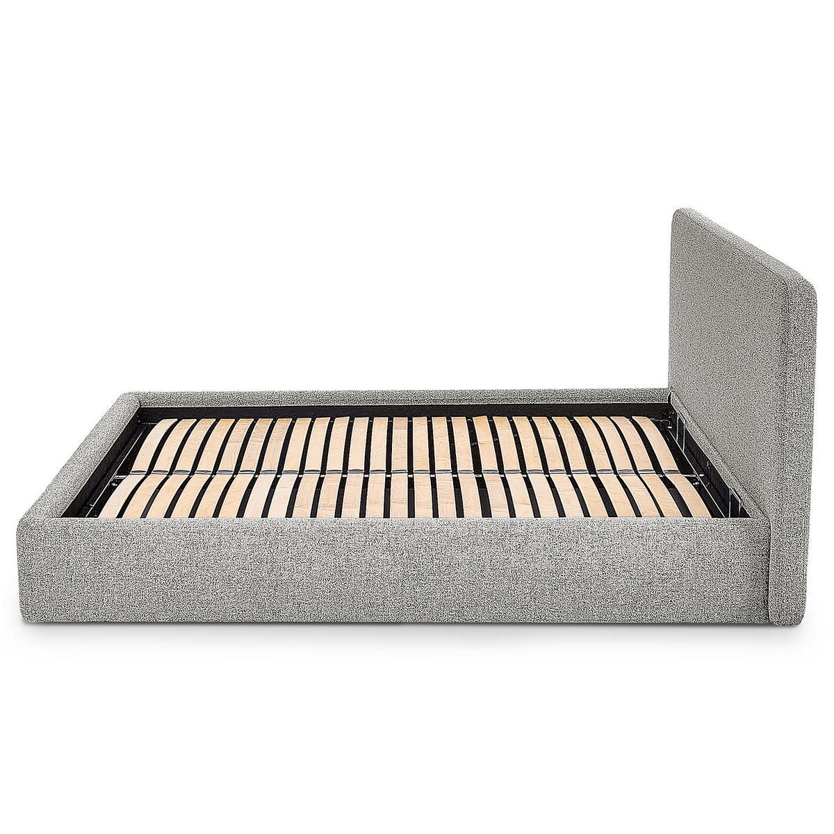 POLSTERBETT - Grau, Textil (140/200cm) - home24