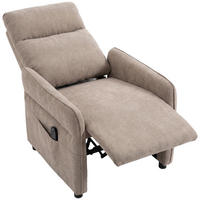 RELAXSESSEL Polyester Braun - Braun, Kunststoff/Textil (74/103/89cm) - HOMCOM
