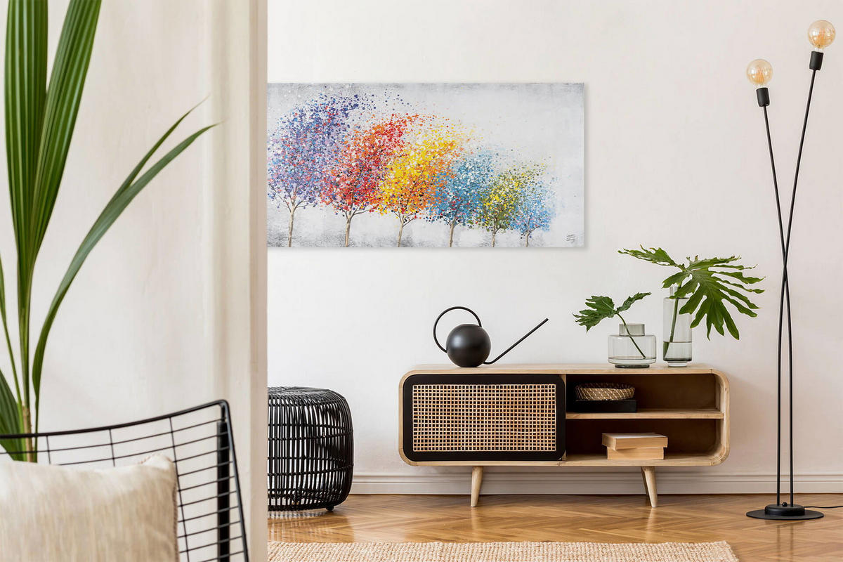 ÖLGEMÄLDE 140/70 cm - Multicolor, Holz/Textil (1.98/70cm) - KUNSTLOFT