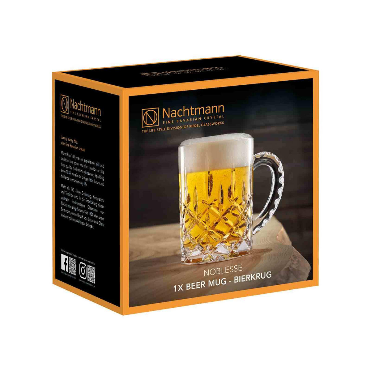 BIERKRUG Noblesse transparent 600 ml - Transparent, Glas (0.6L) - Nachtmann
