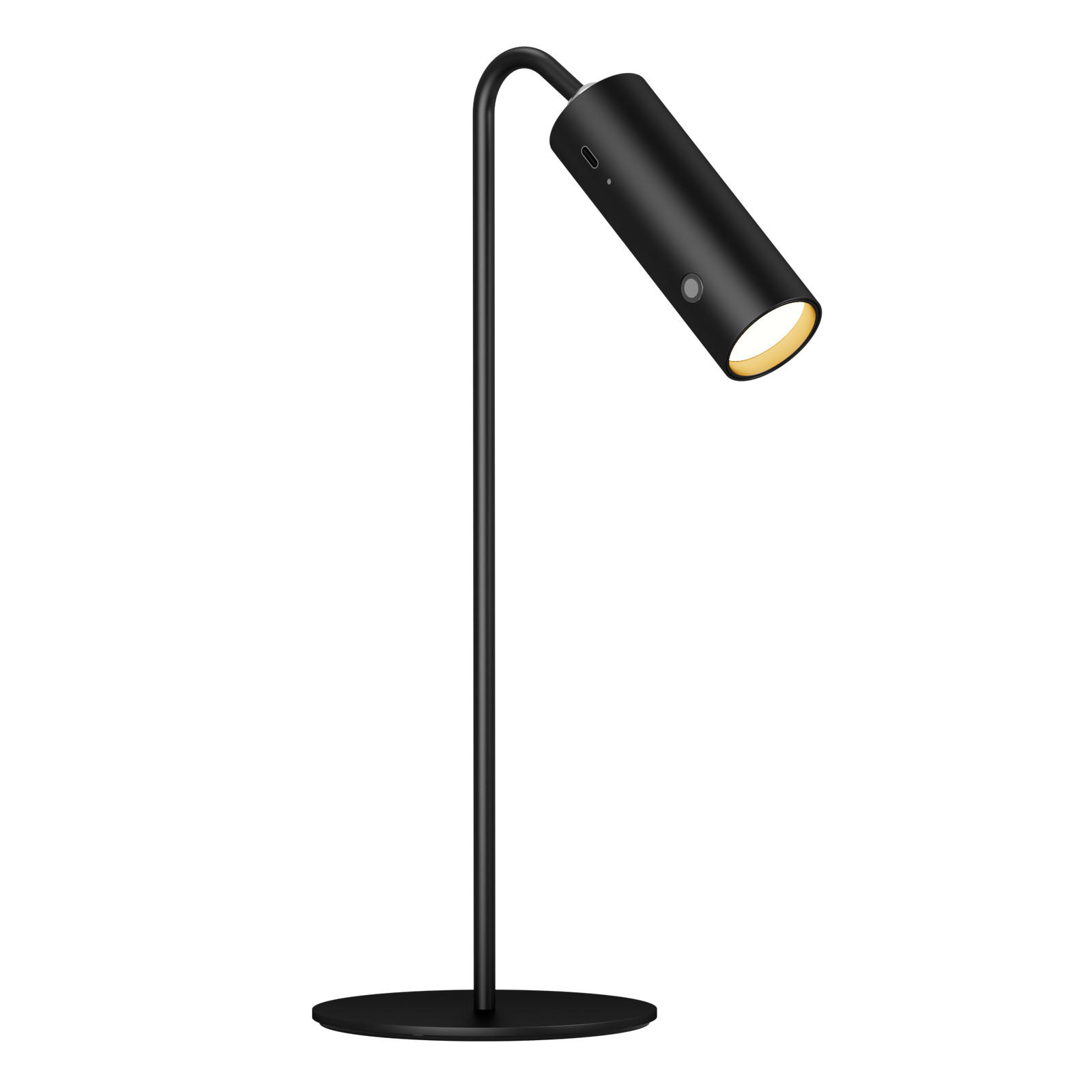 SCHREIBTISCHLAMPE LED dimmbar kabellos Schwarz - Schwarz, Metall (33/12/33cm) - EMKE