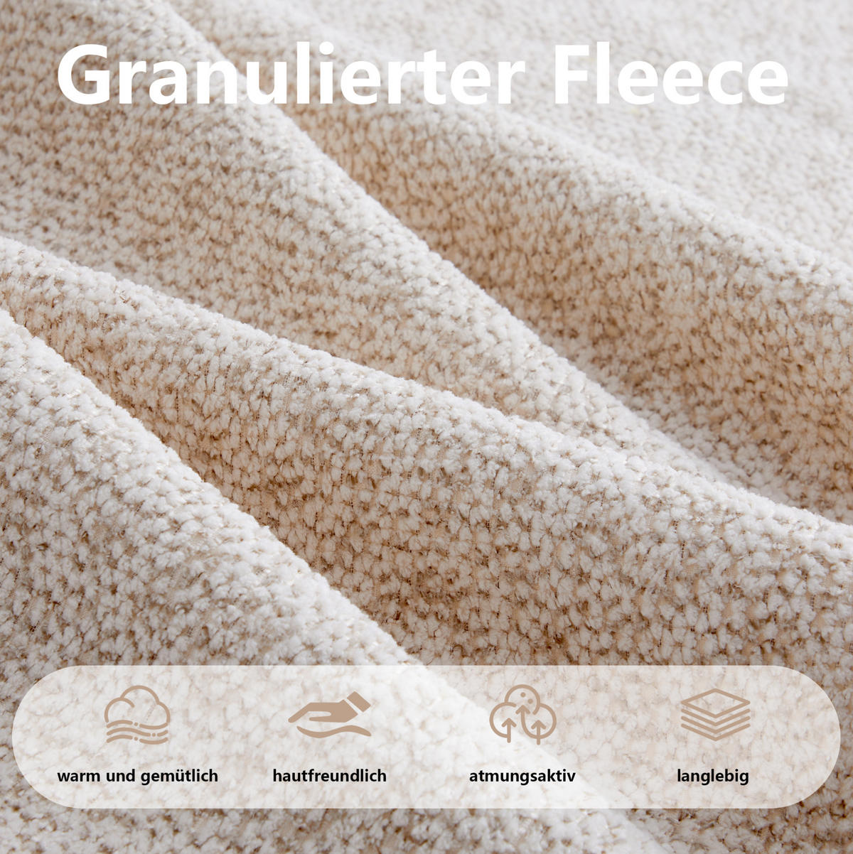 2-SITZER Sofa mit modularer Form und breiter Sitzfläche, ohne Montage erforderlich, Beige - Beige, Textil (210/79/104cm) - Redom