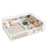 KINDERBETT Tagesbett 140/190 cm aus Spanplatte und MDF mit USB, Steckdose und Stauraum Weiß - Weiß, Holzwerkstoff (140/190cm) - Modenvie