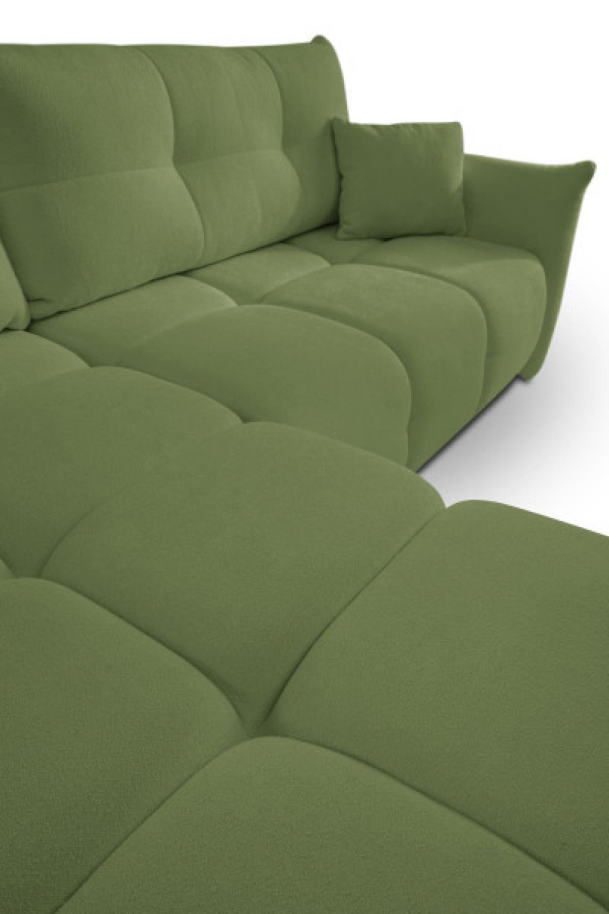 ECKSOFA Grün BOSE Mit Schlaffunktion Links - Grün, Textil (257/177cm) - Sepro Meble
