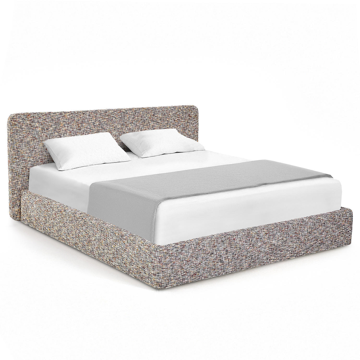 POLSTERBETT - Multicolor, Holz/Textil (200/200cm) - home24