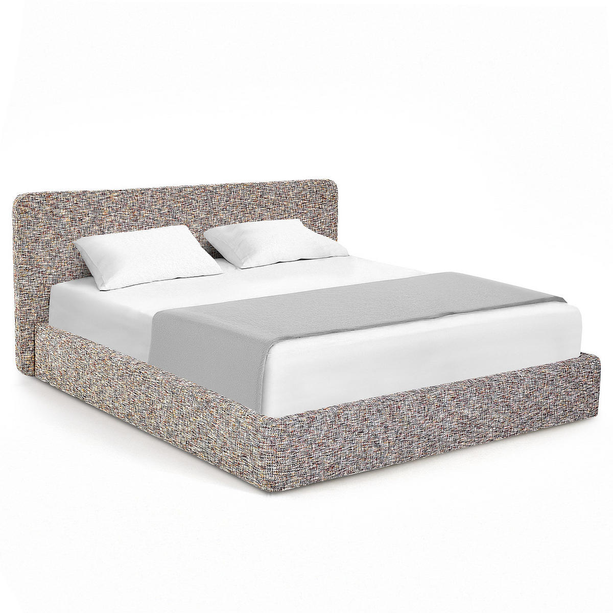 POLSTERBETT - Multicolor, Holz/Textil (200/200cm) - home24