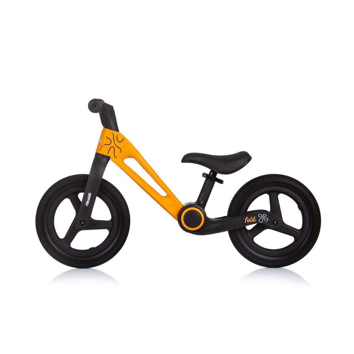 LAUFRAD Fold X orange höhenverstellbar zusammenklappbar ab 2 Jahren - Orange, Metall (88/37/54cm) - Chipolino