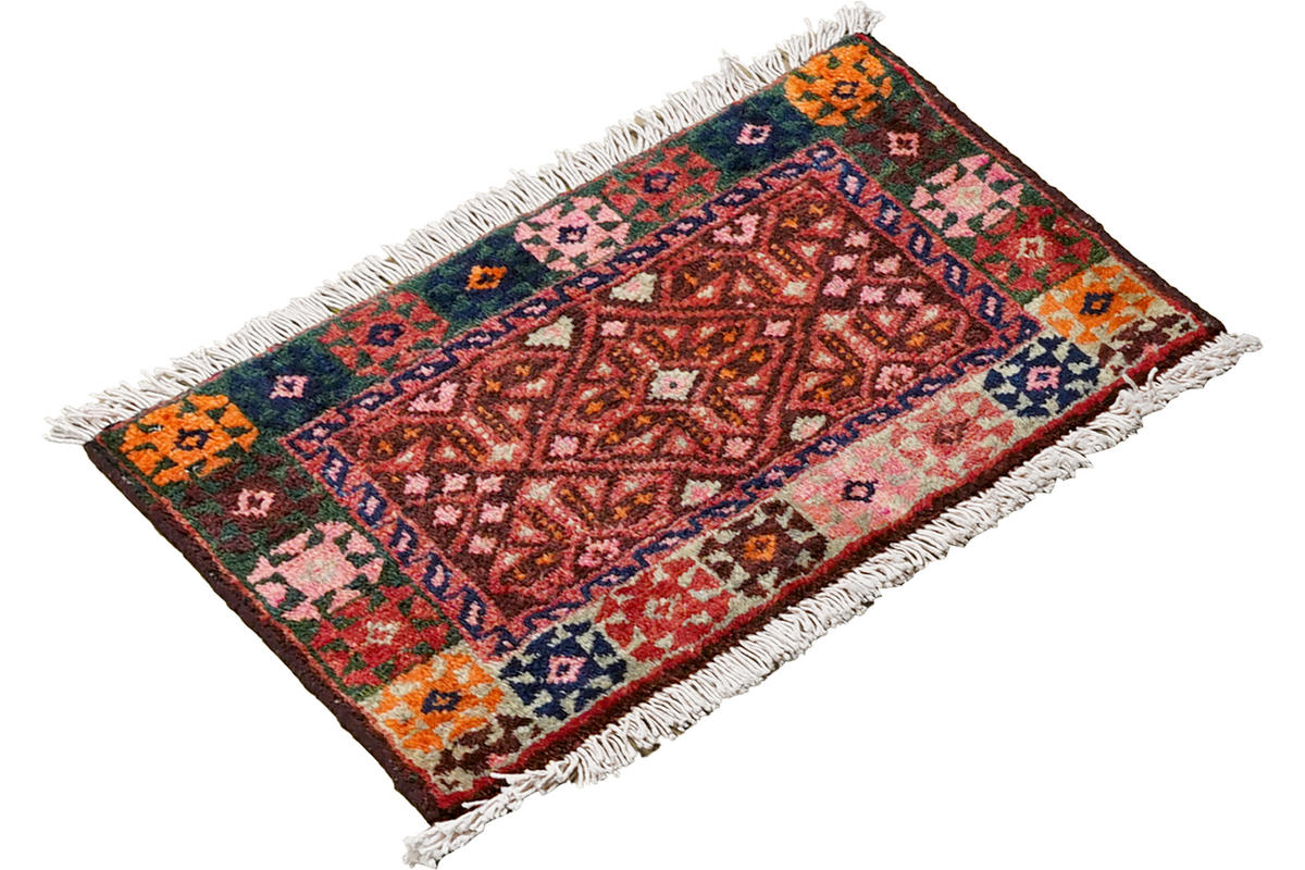 TEPPICH Gashgai Mehrfarbig 32/51 cm Schurwolle - Multicolor, Textil (51/32cm) - Looma