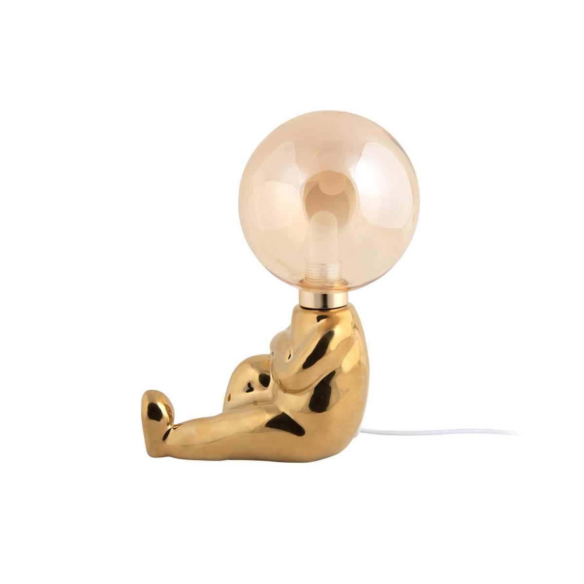 TISCHLAMPE Joey LED Gold 16.5/12/22.5 cm - Goldfarben, Keramik (16.5/12/22.5cm) - Leitmotiv
