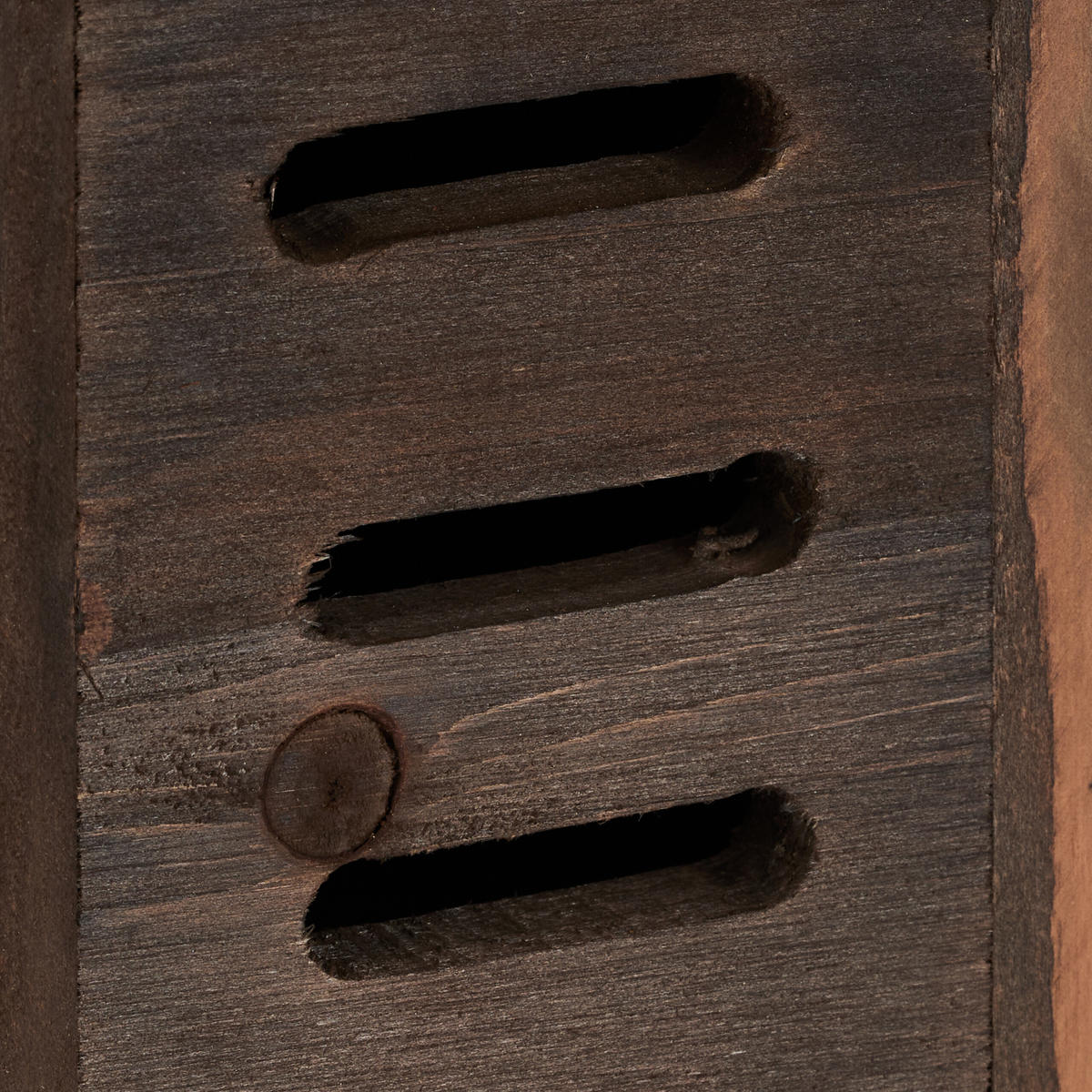 MARIENKÄFERHAUS - Braun, Holz (19/23/12.5cm) - Relaxdays