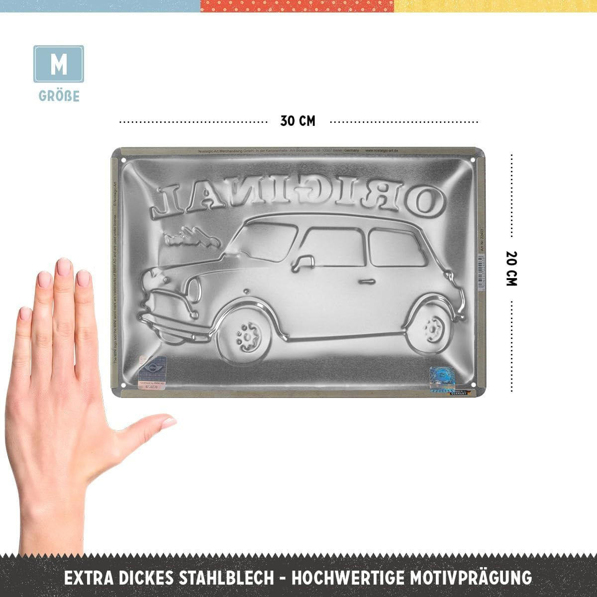 BLECHSCHILD 20/30 cm Mini The British Classic - Multicolor, Metall (30/20/0.2cm) - Nostalgic-Art