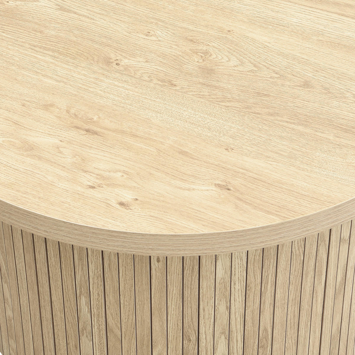 COUCHTISCH DE-017 DuoRund Eichefarben 2-tlg. - Eichefarben, Holzwerkstoff (66/66/40cm) - ComfortXL