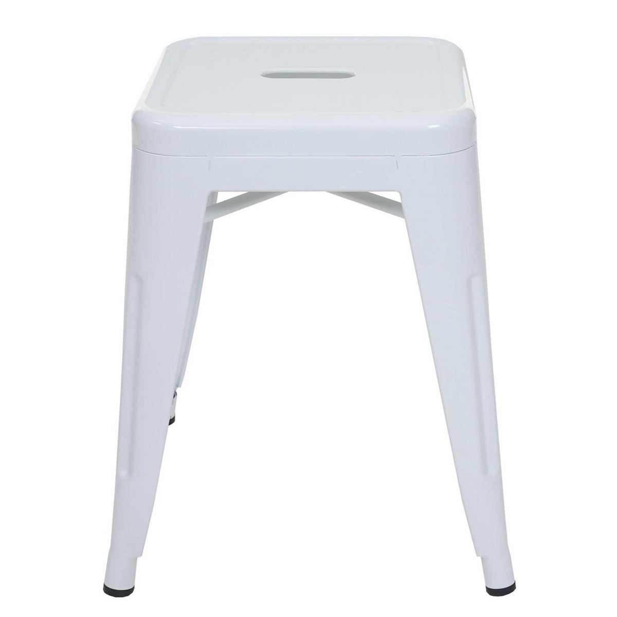 HOCKER METALL Reinweiß - Weiß, Metall (39/46/39cm) - MCW