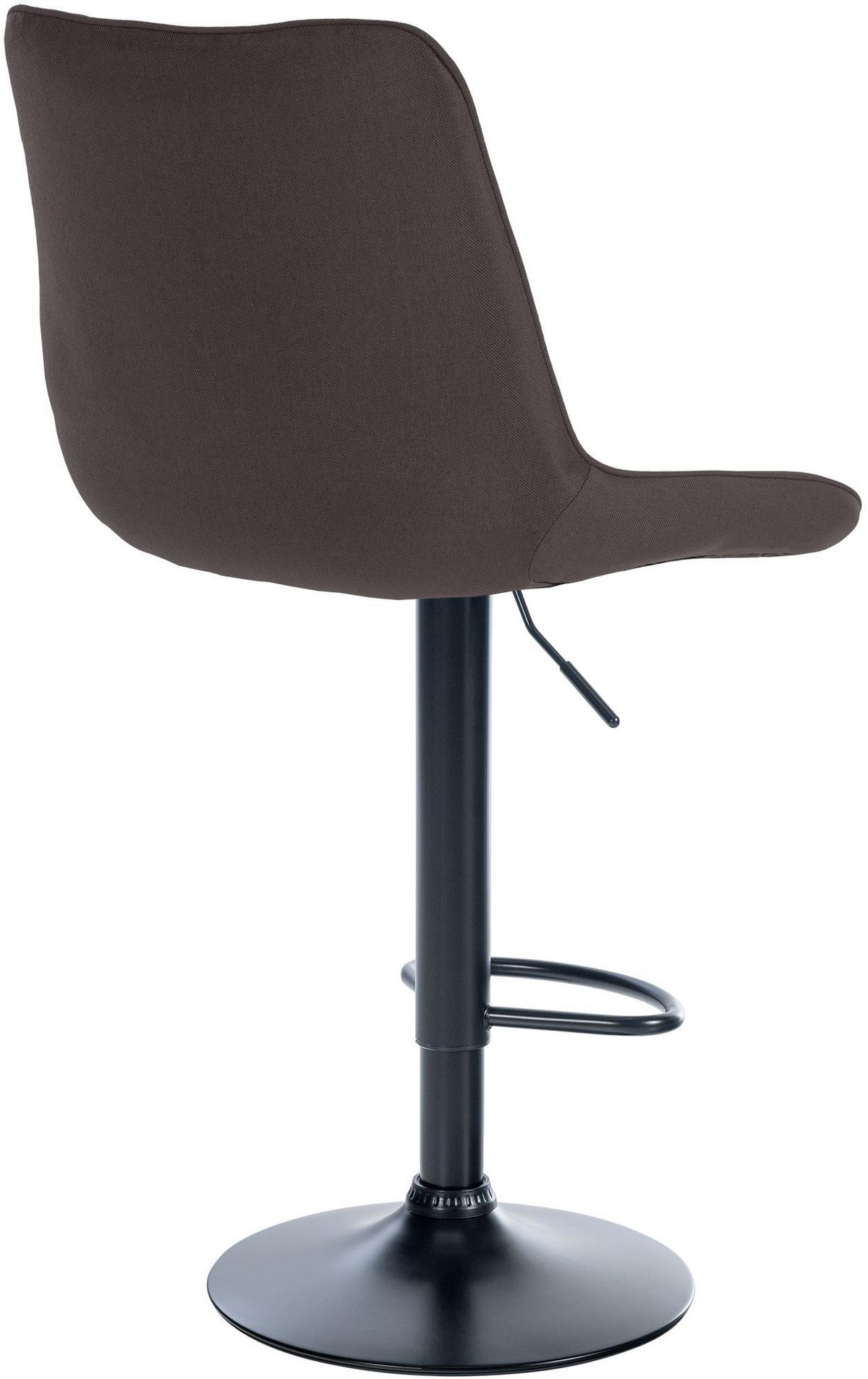 BARHOCKER Stoff taupe - Taupe/Schwarz, Textil/Metall (49.5/91/50cm) - CLP