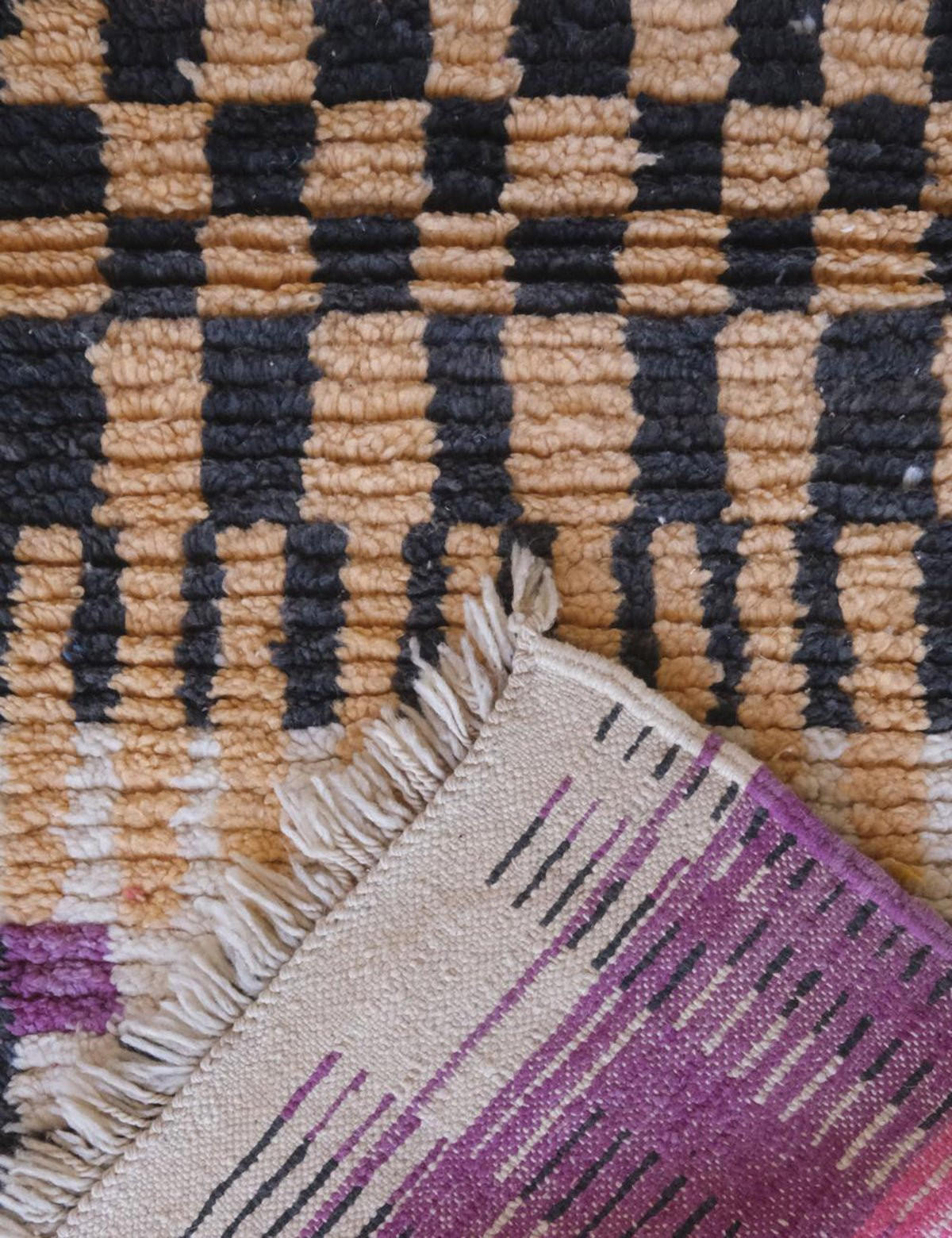 BERBERTEPPICH aus reiner Wolle 74x 296 cm - Orange, Naturmaterialien (74/296cm) - AFK Living