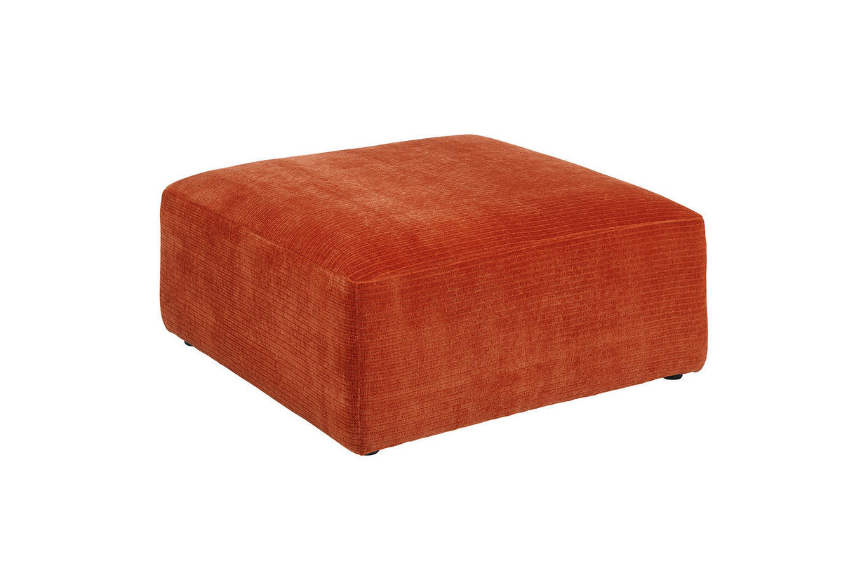 SOFA SITZELEMENT SEPHI Rot Cord - Rot/Schwarz, Kunststoff/Textil (82/39/82cm) - KAWOLA