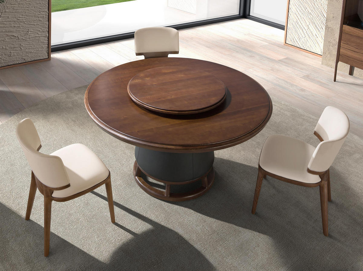 STUHL Stuhl aus cremefarbenem Kunstleder 53/55/78 cm - Beige/Creme, Leder/Holz (53/78/55cm) - ANGEL CERDA