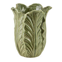 VASE Lettu grün 16/16/20 cm Keramik - Grün, Keramik (20cm) - Mondex