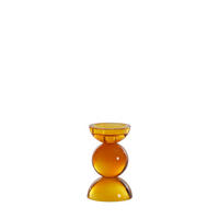KERZENHALTER Itinga Orange Ø9,5/15,5 cm - Orange, Glas (9.5/15.5/9.5cm) - Light & Living