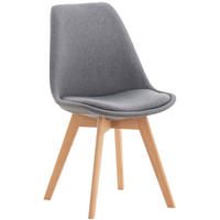 ESSZIMMERSTUHL Lines, Stoff hellgrau - Hellgrau/Naturfarben, Holz/Textil (49/83/50cm) - TPFLiving