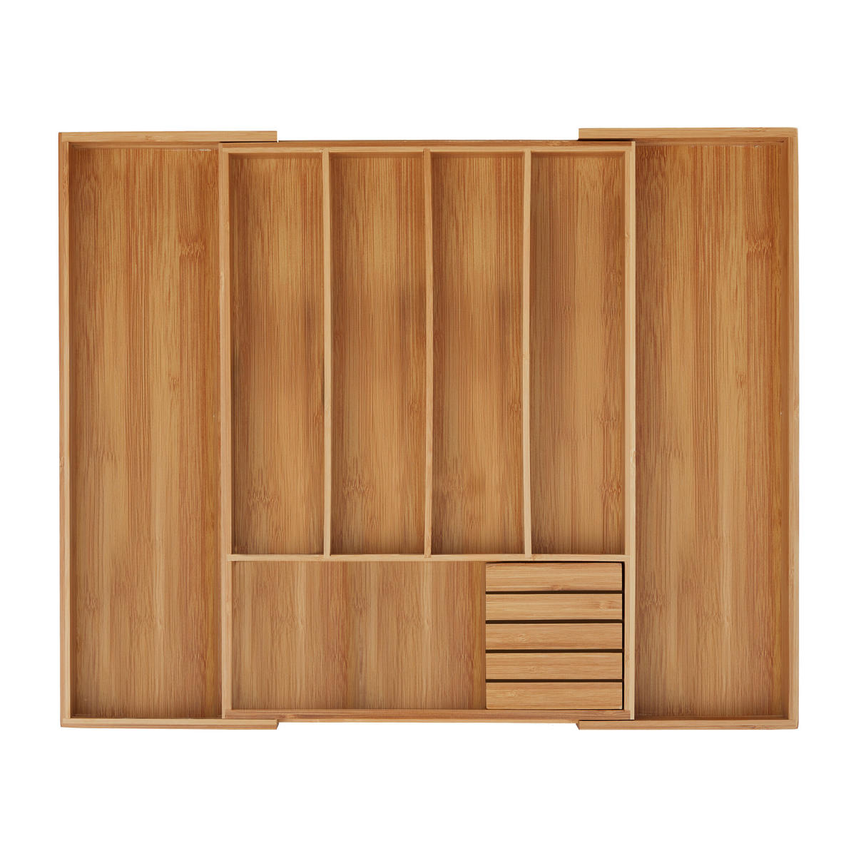 BESTECKKASTEN - Hellbraun, Holz/Holzwerkstoff (55/5/44.5cm) - Relaxdays