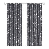 VERDUNKELUNGSVORHANG – Dunkelgrau – 132 cm x 213 cm – 2 Schal - Dunkelgrau, Textil (132/213cm)