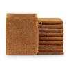 WASCHLAPPEN 10er-Set, 10x Waschlappen 15/20 cm, Braun - Hellbraun, Textil (15/20cm) - Blumtal