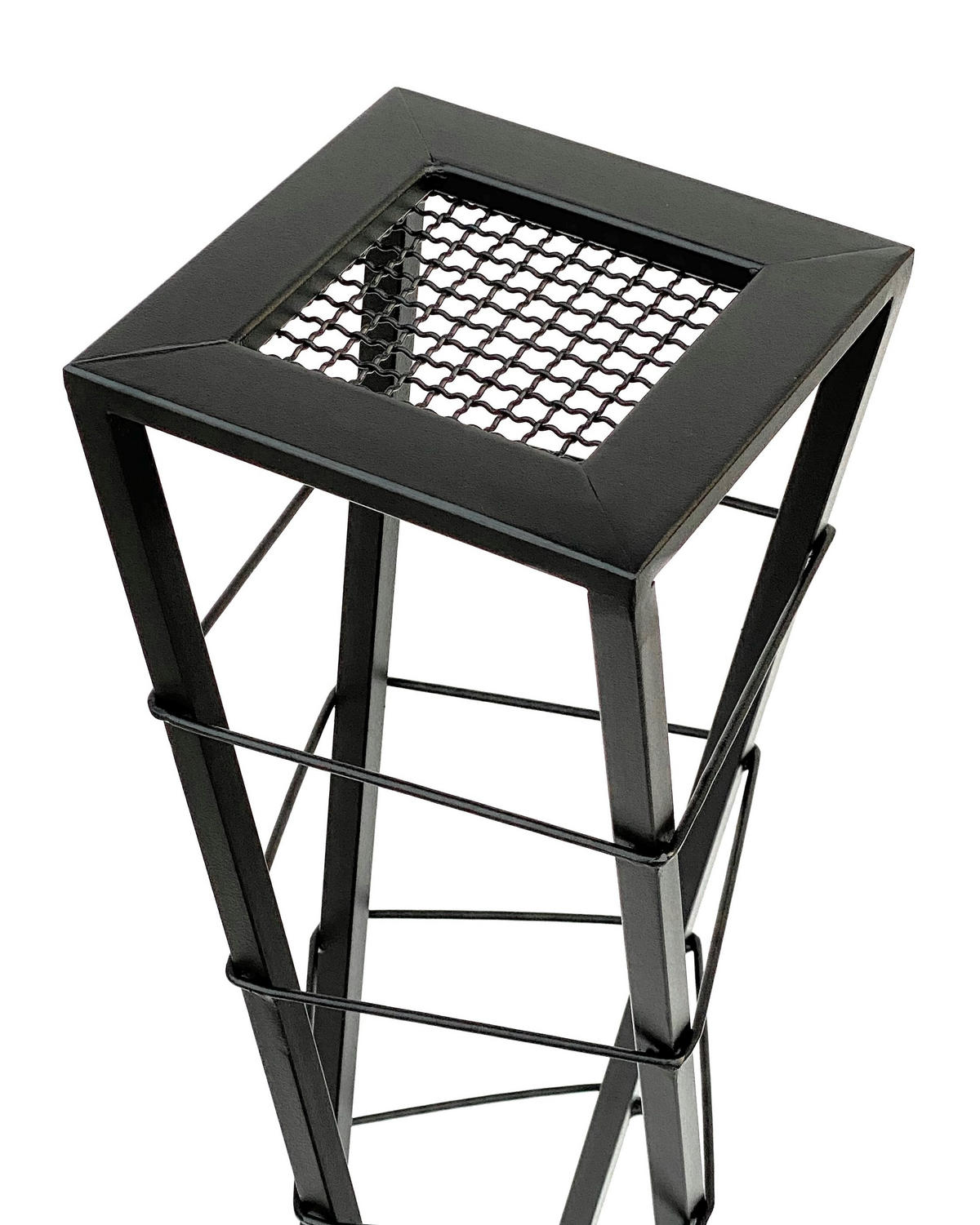 WEINREGAL Stehend Metall Schwarz 80 cm Esperanza  - Schwarz, Metall (15.5/82/15.5cm) - DanDiBo