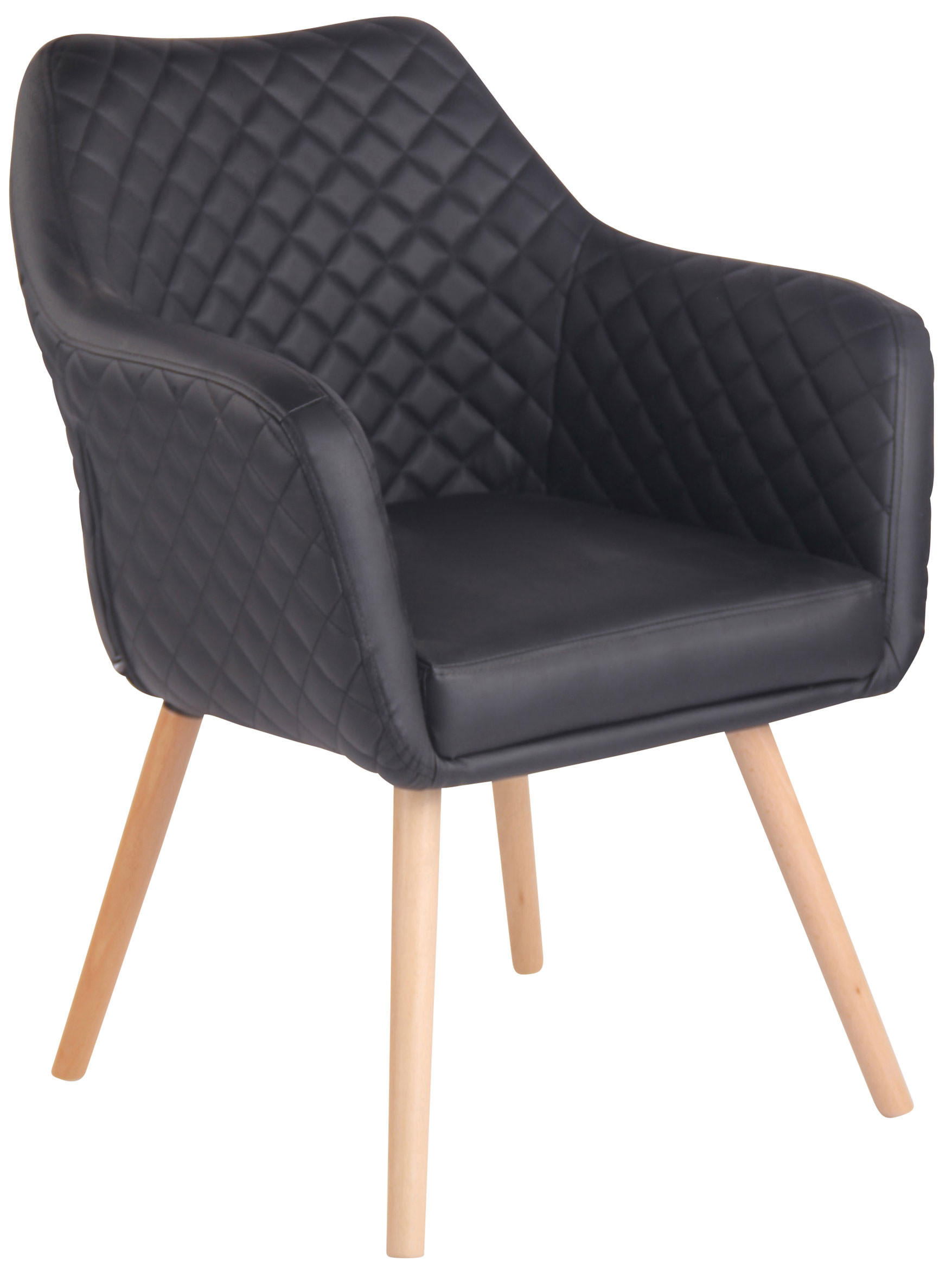 CLP Armlehnenstuhl Schwarz 63x84x61 cm