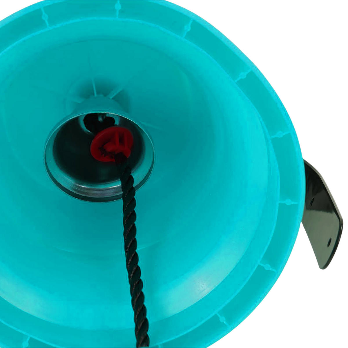 ZVON Zelený lodní pro dětskou herní věž se šňůrou 20 cm - zelená barva, kov/plast (20/24cm) - Relaxdays