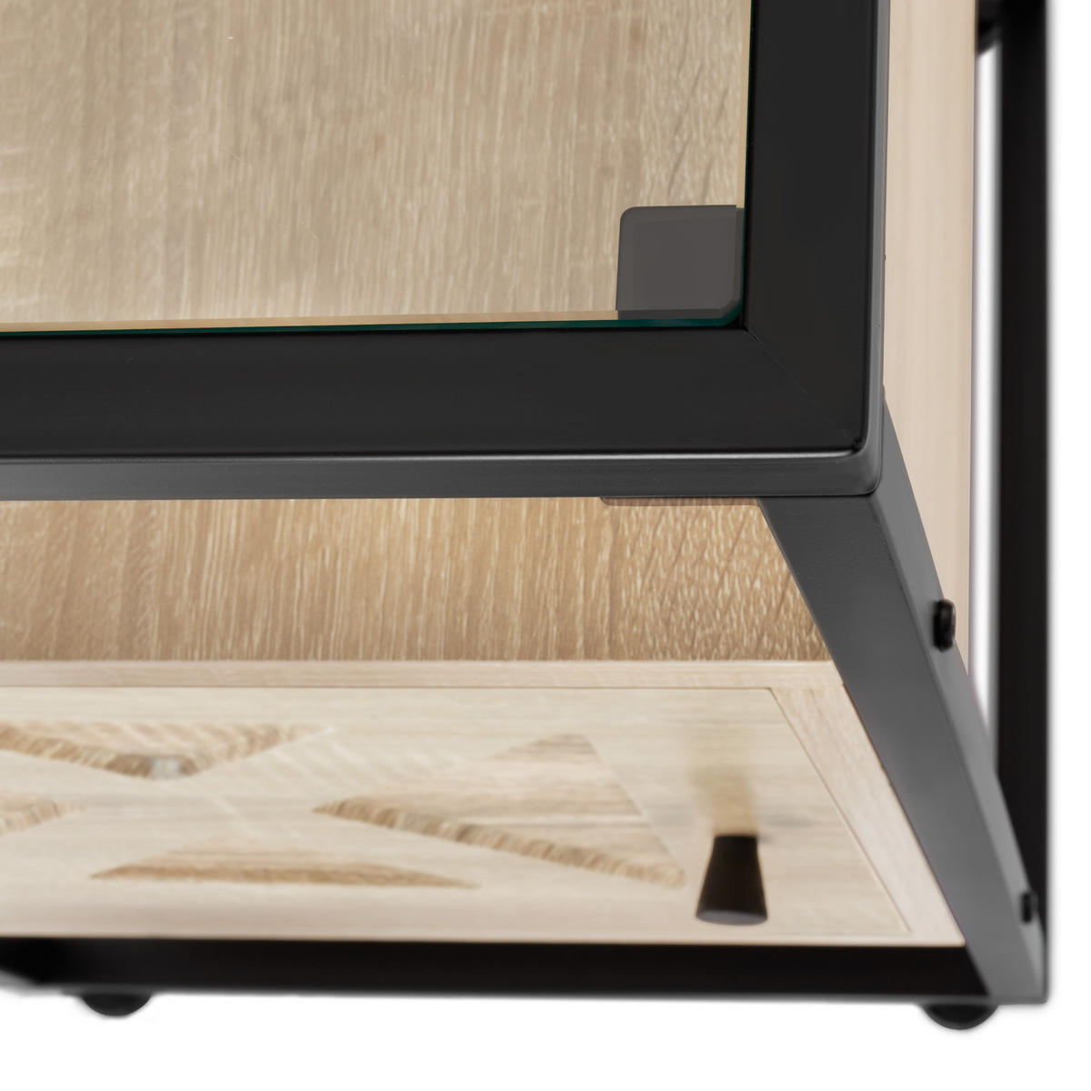 NACHTSCHRANK Kidderminster,40 x 43 60,5 cm,Industrial Holz hell, Eiche Sonoma - Naturfarben, Holzwerkstoff (43/60.5/40cm) - tectake