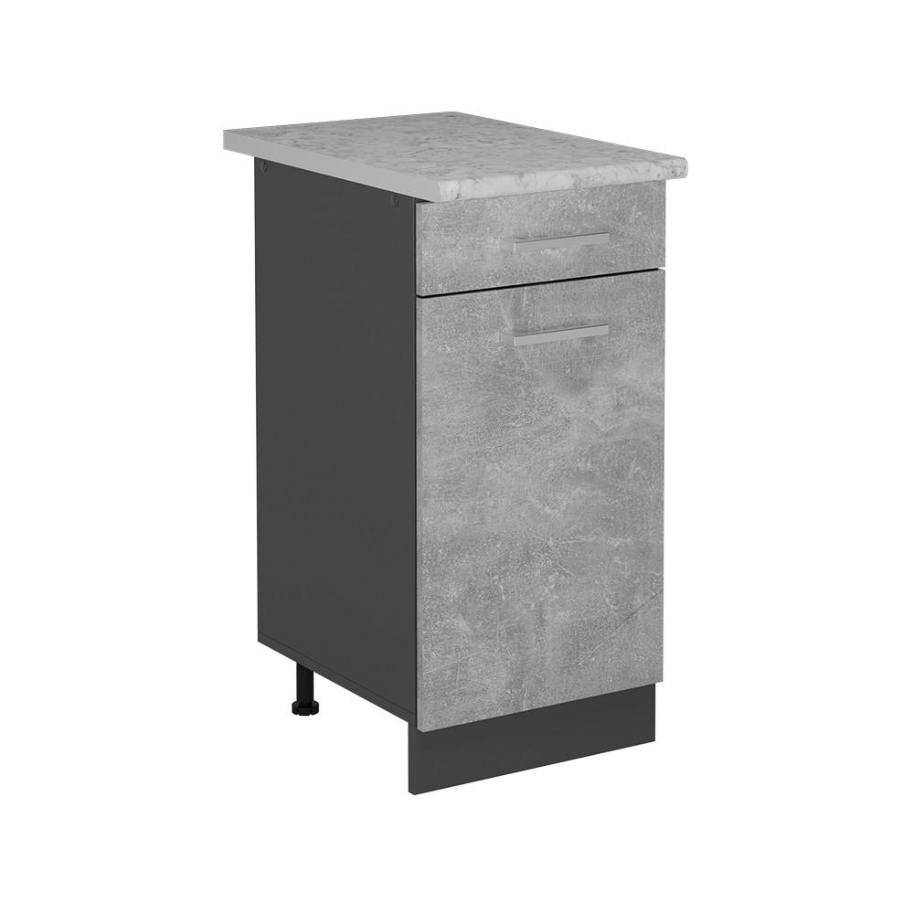 SPODNÍ SKŘÍŇKA KUCHYŇSKÉ LINKY R-Line Beton - šedá/antracitová, kompozitní dřevo (40/81.6/60cm) - Vicco