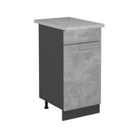 SPODNÍ SKŘÍŇKA KUCHYŇSKÉ LINKY R-Line Beton - šedá/antracitová, kompozitní dřevo (40/81.6/60cm) - Vicco