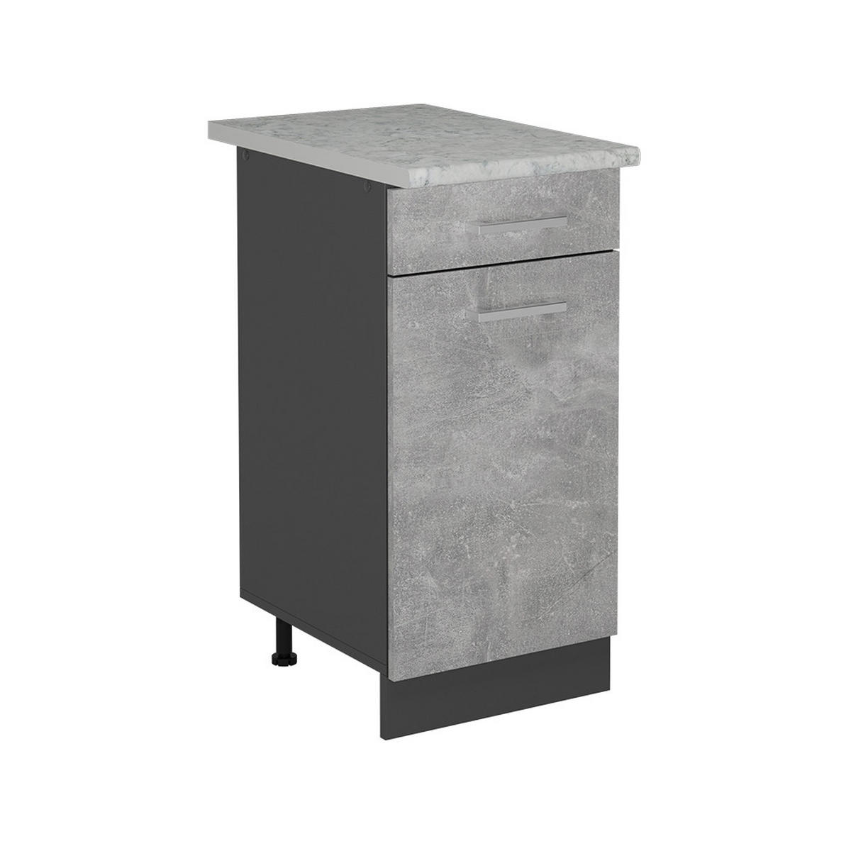 SPODNÍ SKŘÍŇKA KUCHYŇSKÉ LINKY R-Line Beton - šedá/antracitová, kompozitní dřevo (40/81.6/60cm) - Vicco