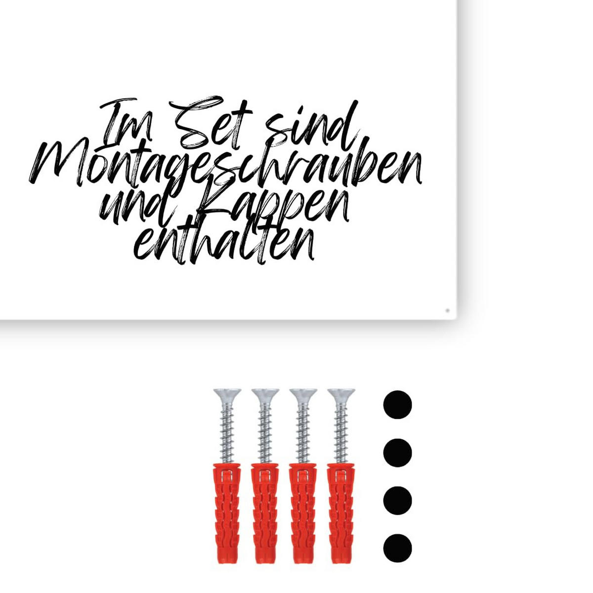 MAGNETTAFEL Klein & Groß Weiß 100x50 cm - Magnetisches Stahlboard für Magnete, Fotos und Notizen, Beschreibbar - Weiß, Metall (50/100/0.7cm) - ANWICAR