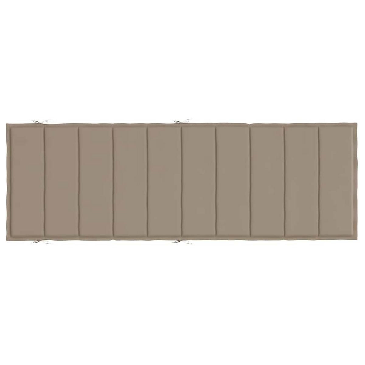 SONNENLIEGEN-AUFLAGE Taupe 186/58/4 Cm Oxford-Gewebe - Taupe, Textil (58/4/186cm) - vidaXL