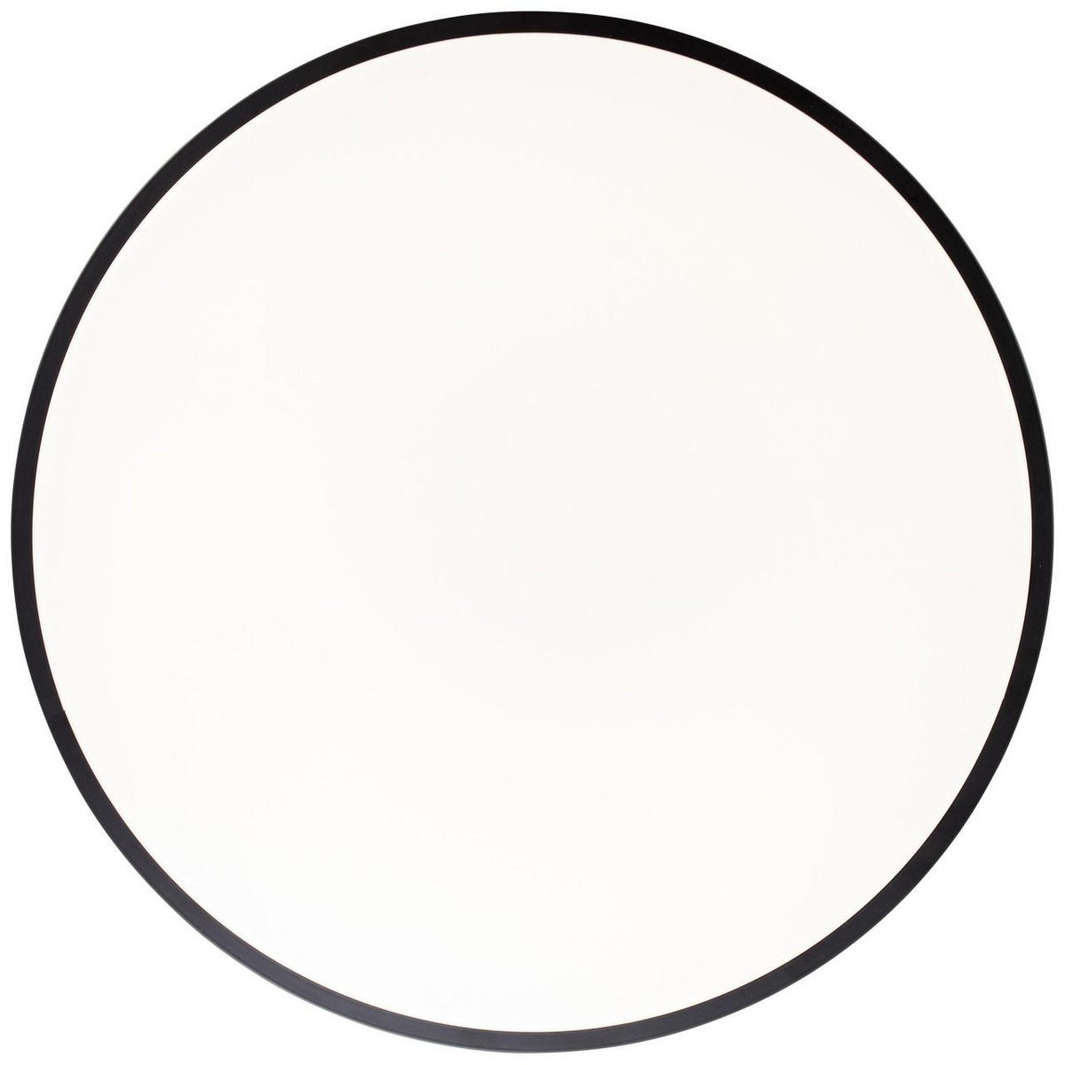 DECKENLEUCHTE Slimline G97014/76 - Schwarz, Metall (49/49/8.5cm) - Brilliant