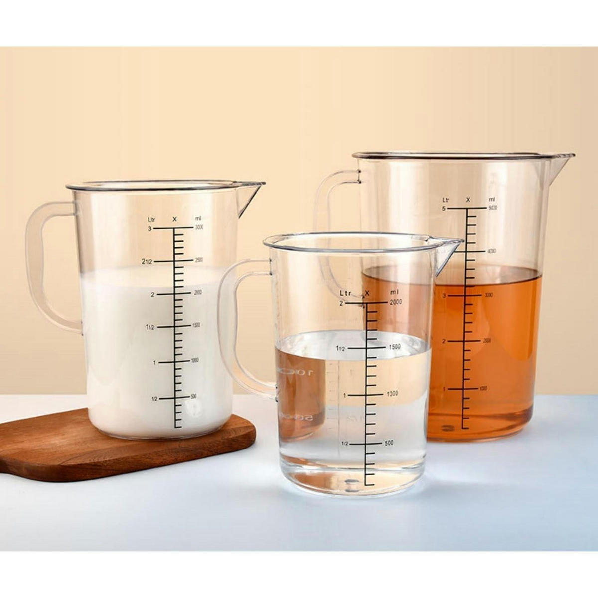 MESSBECHER 2000 ml BPA-frei transparent - Transparent, Kunststoff (2L)