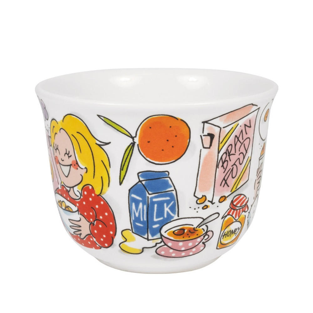 SCHALE Guten Morgen Sonnenschein in Bunt - 9,7cm - Multicolor, Keramik (12.7/16.2/9.7cm) - Blond Amsterdam