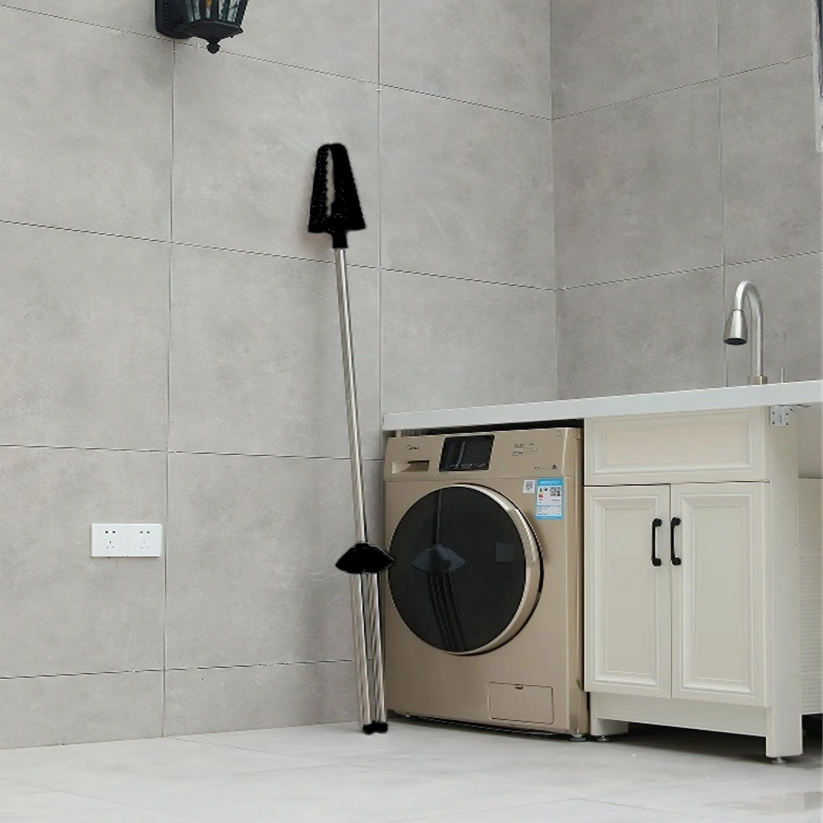 SUŠIAK na bielizeň - viacfarebná, kov/plast (56/143/56cm) - Relaxdays