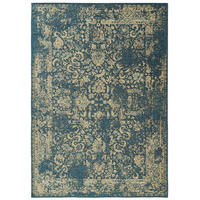 FLACHGEWEBETEPPICH Frencie Blau 120x180 cm - Blau, Textil (120/180cm) - benuta Nest