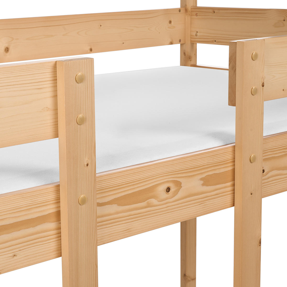 HOCHBETT 90x200 cm Heller Holzfarbton Labatut - Hellbraun, Holz (90/200cm) - Beliani