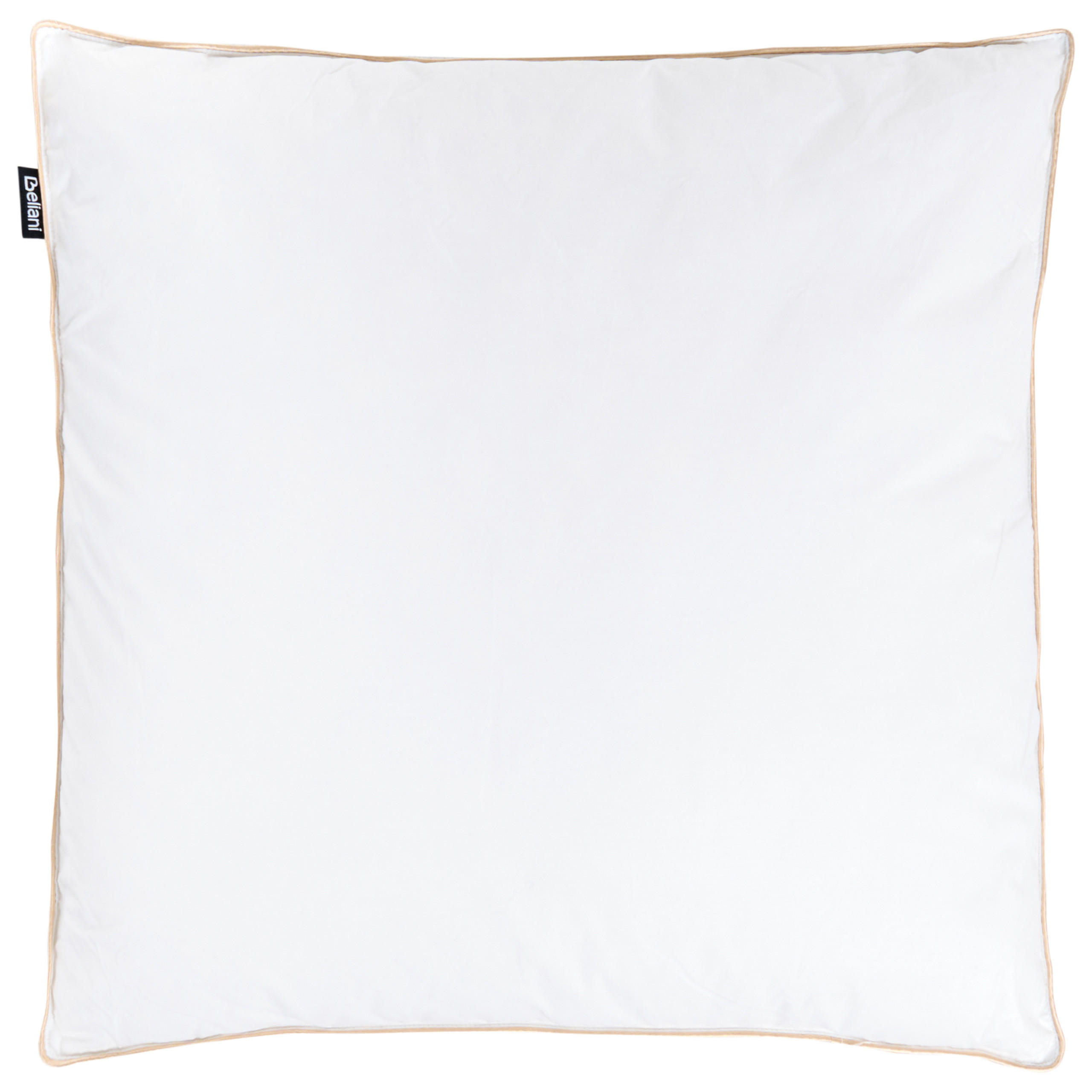 KOPFKISSEN Weiß Hoch 80/80 cm Etna - Weiß, Naturmaterialien (80/80cm) - Beliani