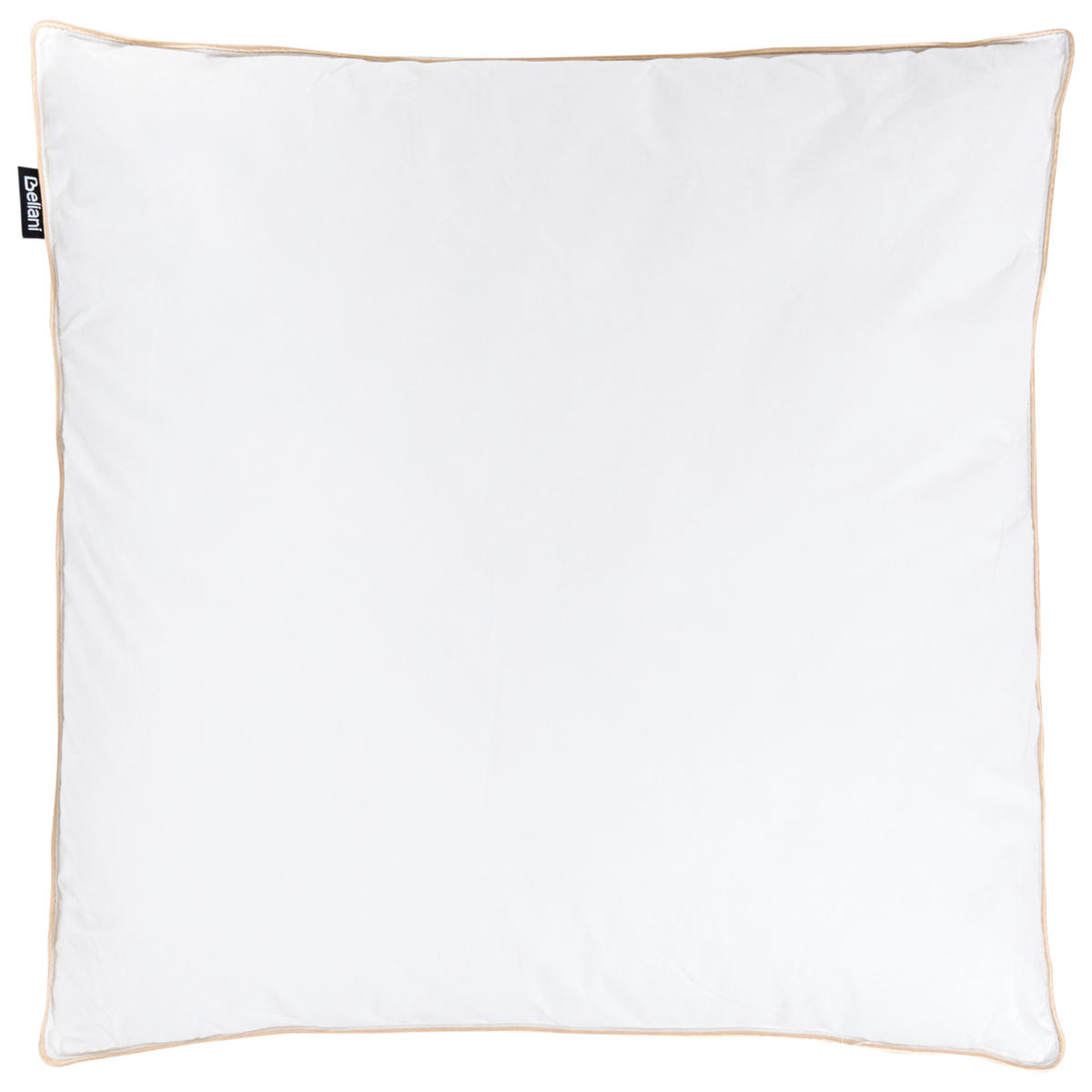 KOPFKISSEN Weiß Hoch 80/80 cm Etna - Weiß, Naturmaterialien (80/80cm) - Beliani