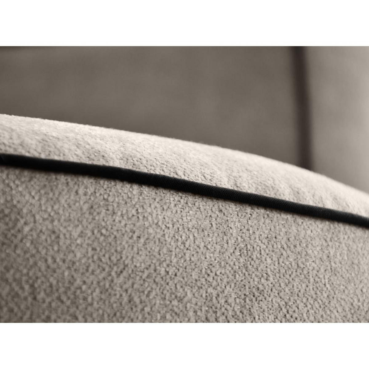 DREHSESSEL Dolce cappuccino velour - Schwarz/Cappuccino, Textil (90/83/90cm) - Beautysofa