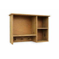 WANDREGAL mit 3 Haken Holz Braun 34/10/24 cm - Braun, Holz (34/24/10cm) - DanDiBo